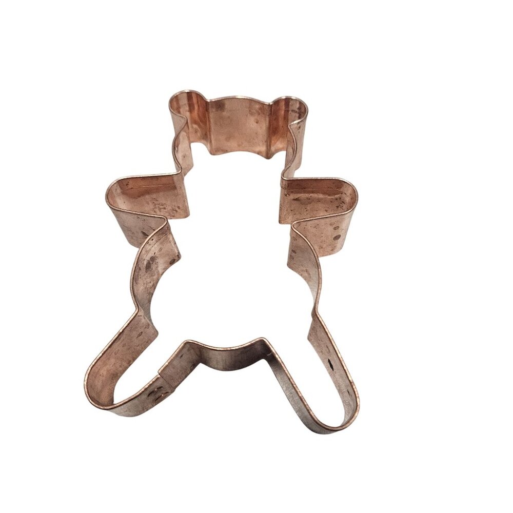 Teddy Bear Copper Cookie‎ Cutter 5 Inches Durable Baking Tool Heavy Duty